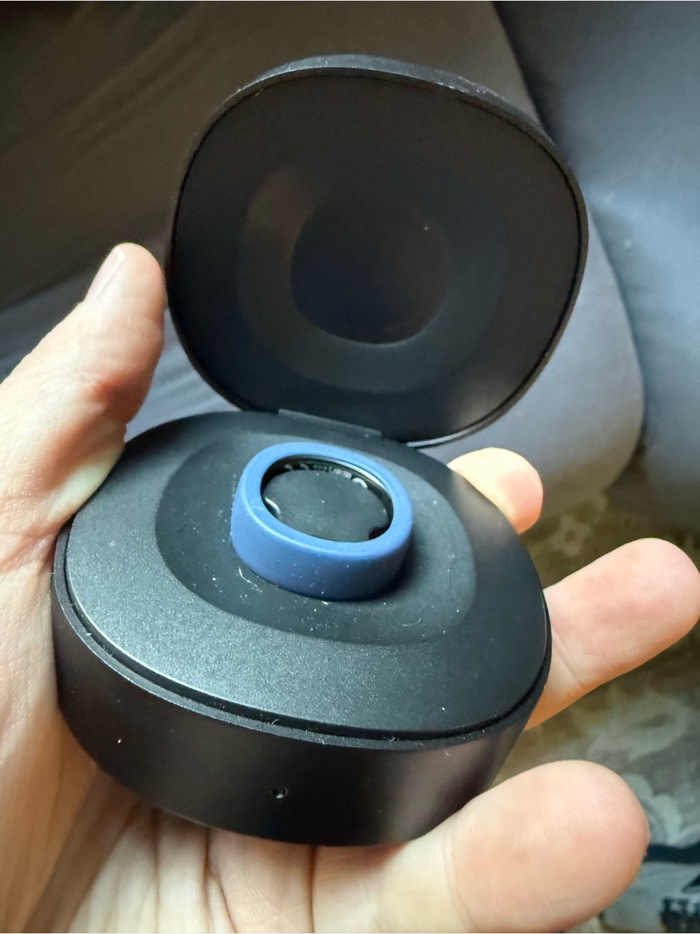 Wireless Smartwatch Charger Dock with Blue Magnetic Ring